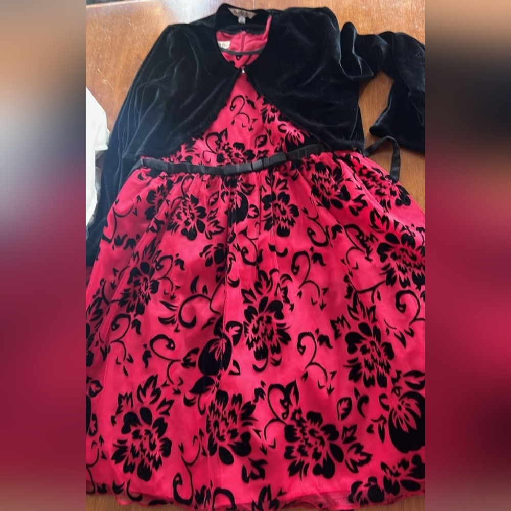 Girls Purple Rose Dress
